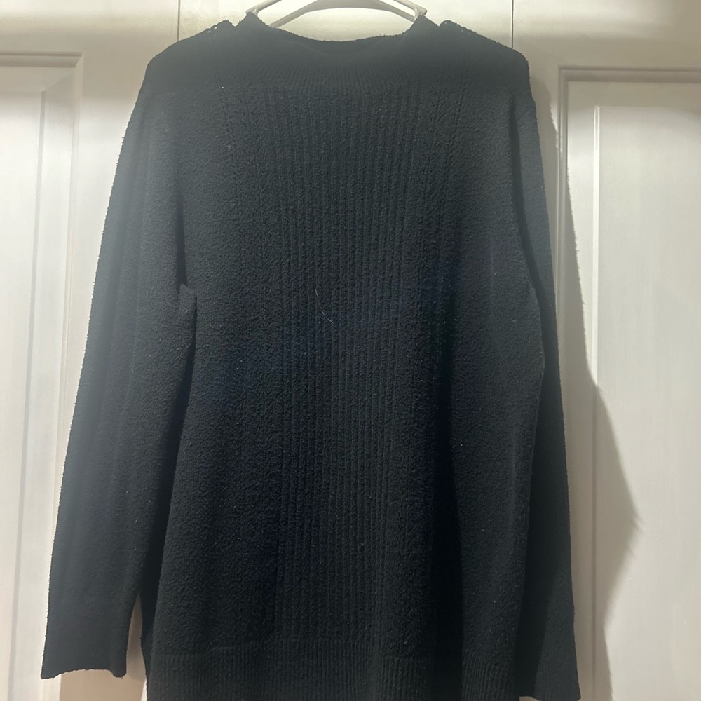 Old Navy Black Textured Sweater